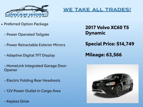 Photos of 2017 Volvo XC60 T5 Dynamic for sale in Charlotte, NC at Dream Work Automotive