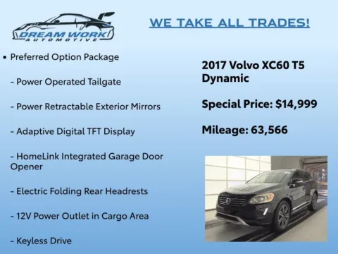 Photos of 2017 Volvo XC60 T5 Dynamic for sale in Charlotte, NC at Dream Work Automotive