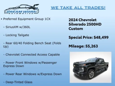 Photos of 2024 Chevrolet Silverado 2500HD Custom for sale in Charlotte, NC at Dream Work Automotive
