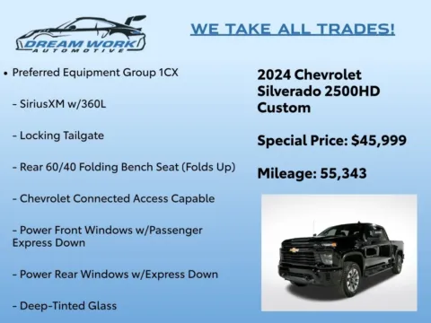 Photos of 2024 Chevrolet Silverado 2500HD Custom for sale in Charlotte, NC at Dream Work Automotive