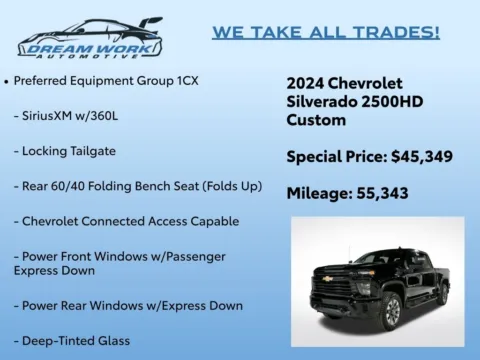 Photos of 2024 Chevrolet Silverado 2500HD Custom for sale in Charlotte, NC at Dream Work Automotive