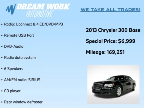 Photos of 2013 Chrysler 300 for sale in Charlotte, NC at Dream Work Automotive
