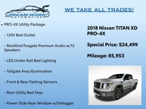Photos of 2018 Nissan Titan XD PRO-4X for sale in Charlotte, NC at Dream Work Automotive