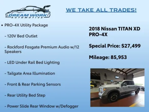 Photos of 2018 Nissan Titan XD PRO-4X for sale in Charlotte, NC at Dream Work Automotive