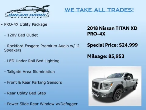 Photos of 2018 Nissan Titan XD PRO-4X for sale in Charlotte, NC at Dream Work Automotive