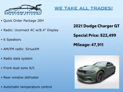 Photos of 2021 Dodge Charger GT for sale in Charlotte, NC at Dream Work Automotive