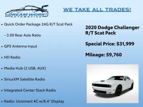 Photos of 2020 Dodge Challenger R/T Scat Pack for sale in Charlotte, NC at Dream Work Automotive
