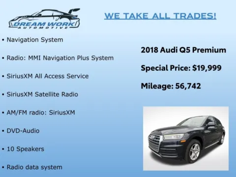 Photos of 2018 Audi Q5 2.0T for sale in Charlotte, NC at Dream Work Automotive