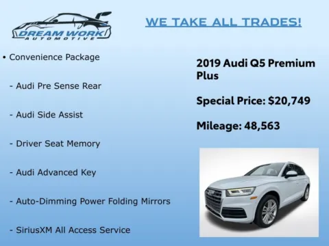 Photos of 2019 Audi Q5 2.0T Premium Plus for sale in Charlotte, NC at Dream Work Automotive