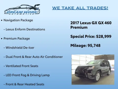 Photos of 2017 Lexus GX 460 for sale in Charlotte, NC at Dream Work Automotive