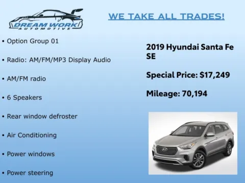 Photos of 2019 Hyundai Santa Fe SE for sale in Charlotte, NC at Dream Work Automotive