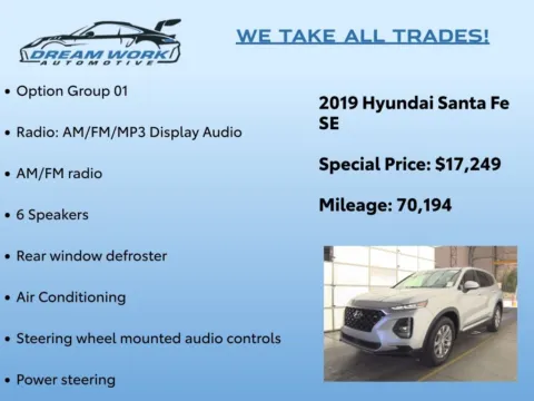 Photos of 2019 Hyundai Santa Fe SE for sale in Charlotte, NC at Dream Work Automotive