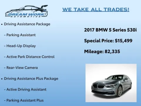 Photos of 2017 BMW 5 Series 530i for sale in Charlotte, NC at Dream Work Automotive