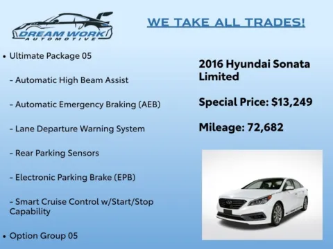Photos of 2016 Hyundai Sonata Limited for sale in Charlotte, NC at Dream Work Automotive