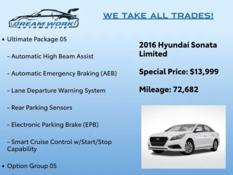 Photos of 2016 Hyundai Sonata Limited for sale in Charlotte, NC at Dream Work Automotive
