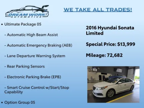 Photos of 2016 Hyundai Sonata Limited for sale in Charlotte, NC at Dream Work Automotive