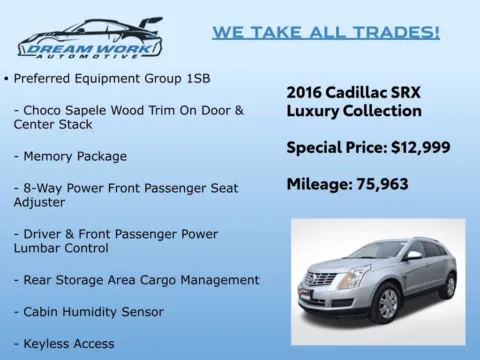Photos of 2016 Cadillac SRX Luxury for sale in Charlotte, NC at Dream Work Automotive