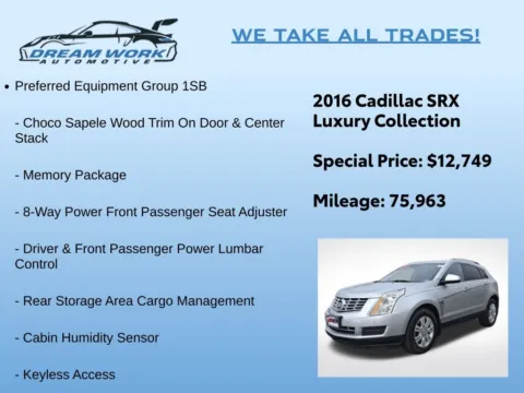 Photos of 2016 Cadillac SRX Luxury for sale in Charlotte, NC at Dream Work Automotive