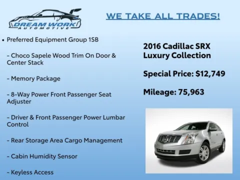 Photos of 2016 Cadillac SRX Luxury for sale in Charlotte, NC at Dream Work Automotive