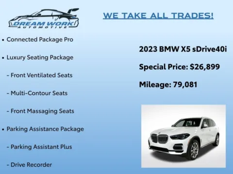 Photos of 2023 BMW X5 sDrive40i for sale in Charlotte, NC at Dream Work Automotive