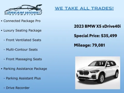 Photos of 2023 BMW X5 sDrive40i for sale in Charlotte, NC at Dream Work Automotive