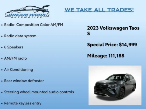 Photos of 2023 Volkswagen Taos 1.5T S for sale in Charlotte, NC at Dream Work Automotive
