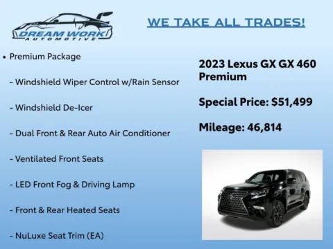 Photos of 2023 Lexus GX 460 for sale in Charlotte, NC at Dream Work Automotive