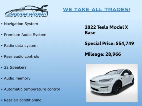 Photos of 2022 Tesla Model X for sale in Charlotte, NC at Dream Work Automotive