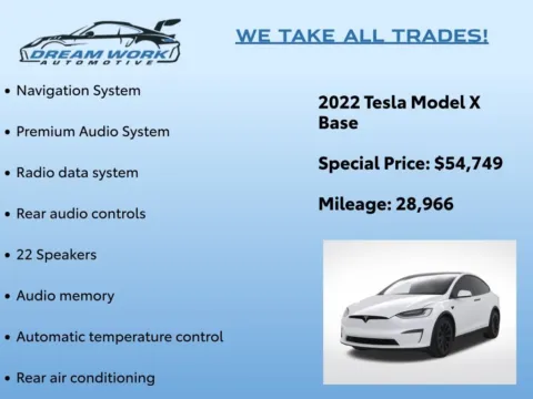 Photos of 2022 Tesla Model X for sale in Charlotte, NC at Dream Work Automotive