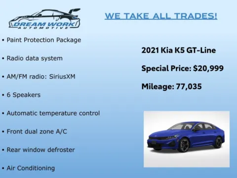 Photos of 2021 Kia K5 GT-Line for sale in Charlotte, NC at Dream Work Automotive
