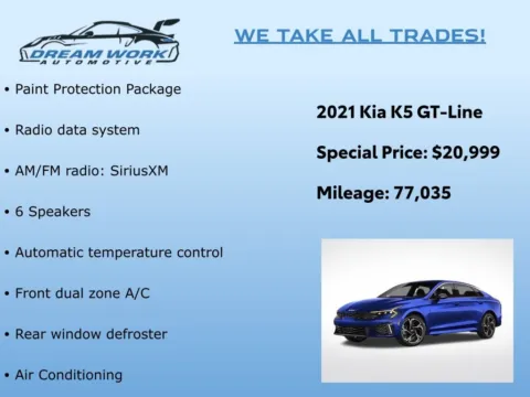 Photos of 2021 Kia K5 GT-Line for sale in Charlotte, NC at Dream Work Automotive