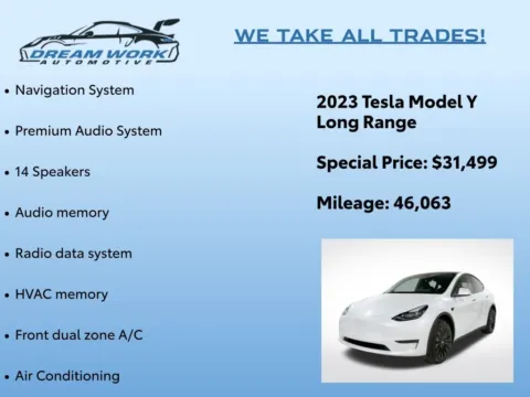 Photos of 2023 Tesla Model Y Long Range for sale in Charlotte, NC at Dream Work Automotive