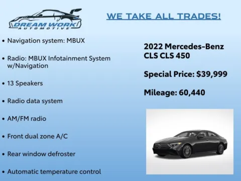 Photos of 2022 Mercedes-Benz CLS 450 for sale in Charlotte, NC at Dream Work Automotive