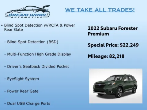 Photos of 2022 Subaru Forester Premium for sale in Charlotte, NC at Dream Work Automotive