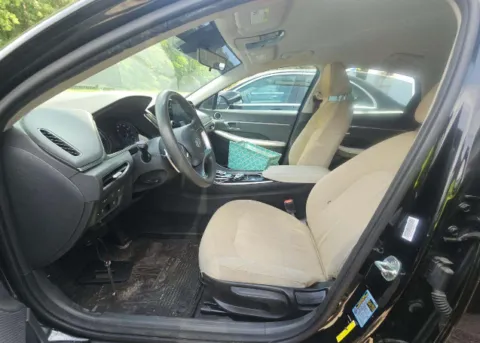 Another view of 2021 Hyundai Sonata Hybrid Blue for sale in Charlotte, NC at Dream Work Automotive