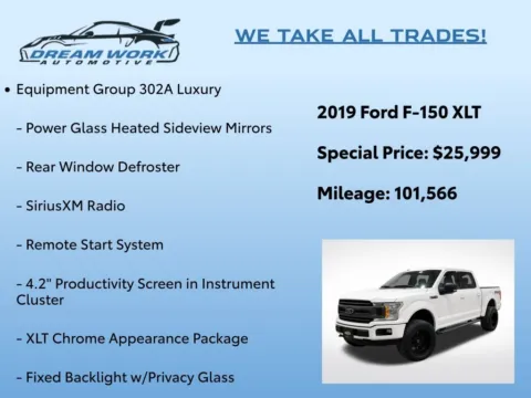 Photos of 2019 Ford F-150 XLT for sale in Charlotte, NC at Dream Work Automotive