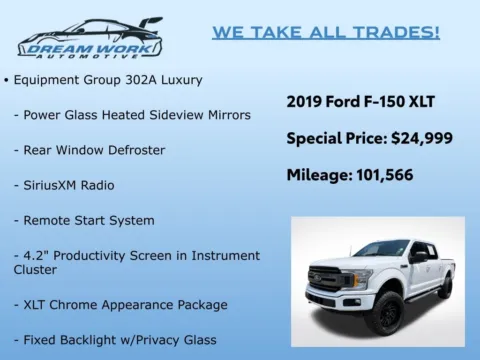 Photos of 2019 Ford F-150 XLT for sale in Charlotte, NC at Dream Work Automotive