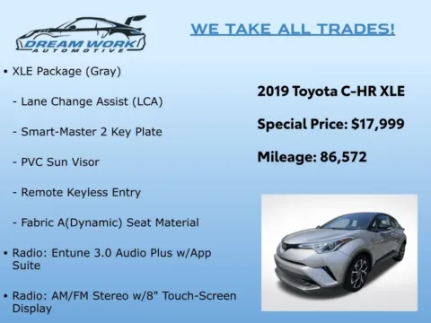 Photos of 2019 Toyota C-HR XLE for sale in Charlotte, NC at Dream Work Automotive