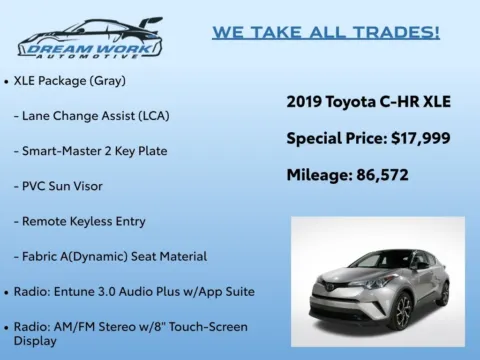 Photos of 2019 Toyota C-HR XLE for sale in Charlotte, NC at Dream Work Automotive