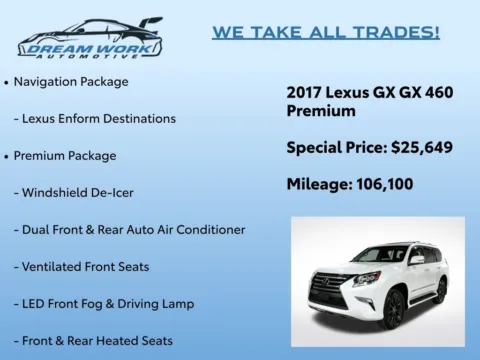Photos of 2017 Lexus GX 460 for sale in Charlotte, NC at Dream Work Automotive