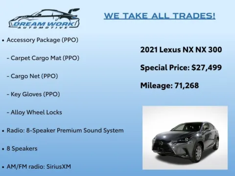 Photos of 2021 Lexus NX 300 Base for sale in Charlotte, NC at Dream Work Automotive