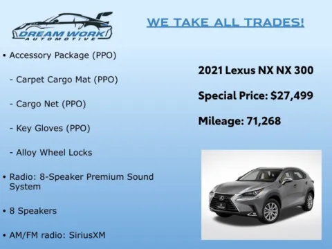Photos of 2021 Lexus NX 300 Base for sale in Charlotte, NC at Dream Work Automotive