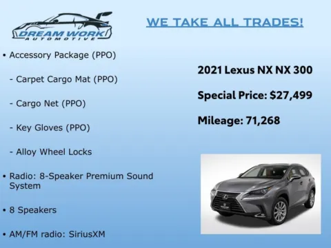 Photos of 2021 Lexus NX 300 Base for sale in Charlotte, NC at Dream Work Automotive