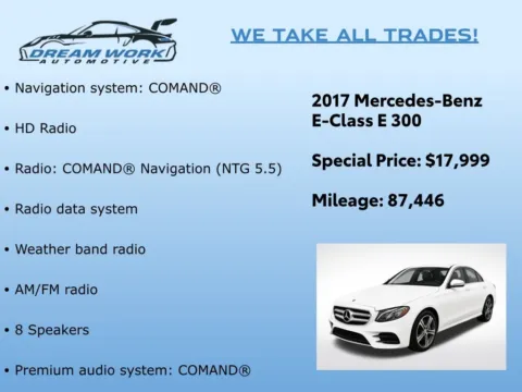 Photos of 2017 Mercedes-Benz E-Class E 300 for sale in Charlotte, NC at Dream Work Automotive