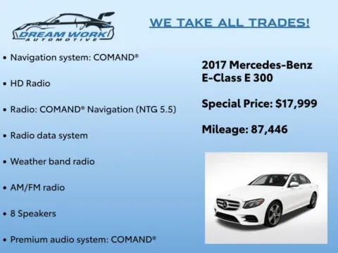 Photos of 2017 Mercedes-Benz E-Class E 300 for sale in Charlotte, NC at Dream Work Automotive
