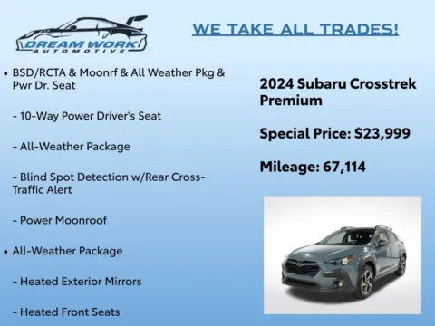 Photos of 2024 Subaru Crosstrek Premium for sale in Charlotte, NC at Dream Work Automotive