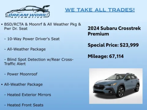 Photos of 2024 Subaru Crosstrek Premium for sale in Charlotte, NC at Dream Work Automotive