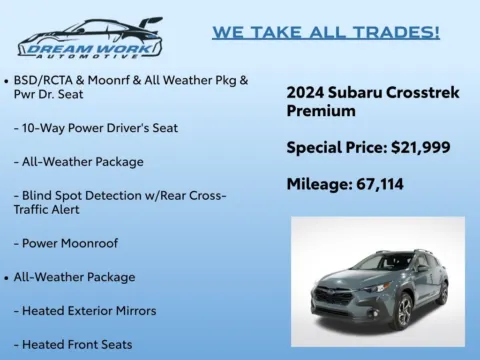 Photos of 2024 Subaru Crosstrek Premium for sale in Charlotte, NC at Dream Work Automotive