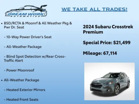 Photos of 2024 Subaru Crosstrek Premium for sale in Charlotte, NC at Dream Work Automotive