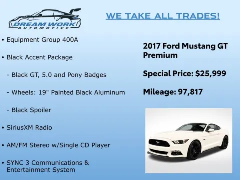 Photos of 2017 Ford Mustang GT Premium for sale in Charlotte, NC at Dream Work Automotive